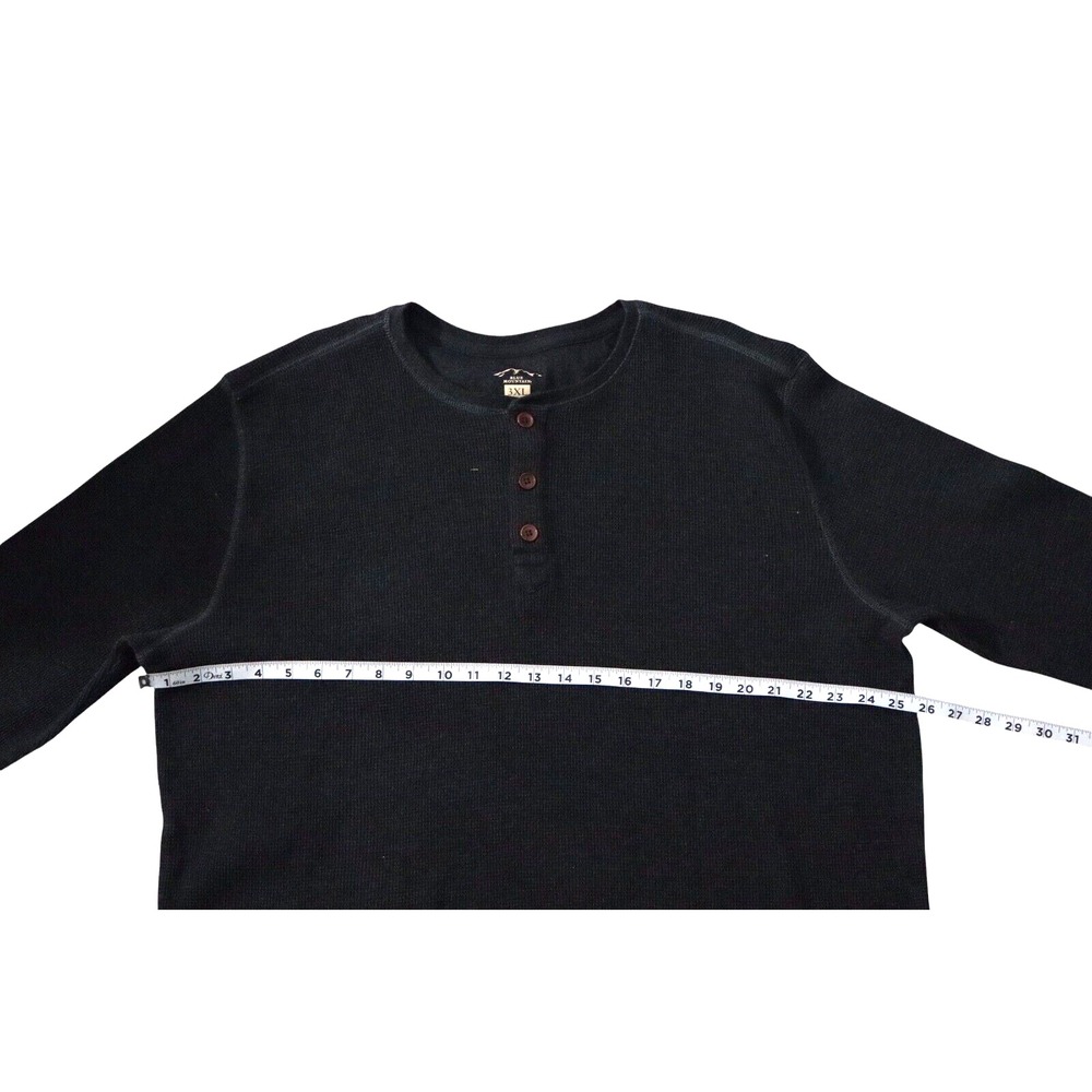 Blue Mountain Men's Sweatshirt Long Sleeve Shirt Dark‎ Gray Heavyweight 3XL XXXL - Picture 4 of 6